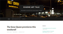 Desktop Screenshot of eugenearttalk.com
